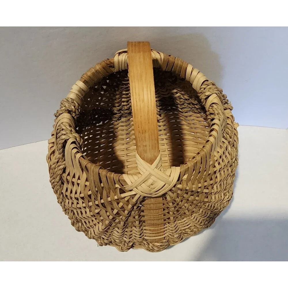 Beautiful Handmade Woven Hanging Basket 11.5